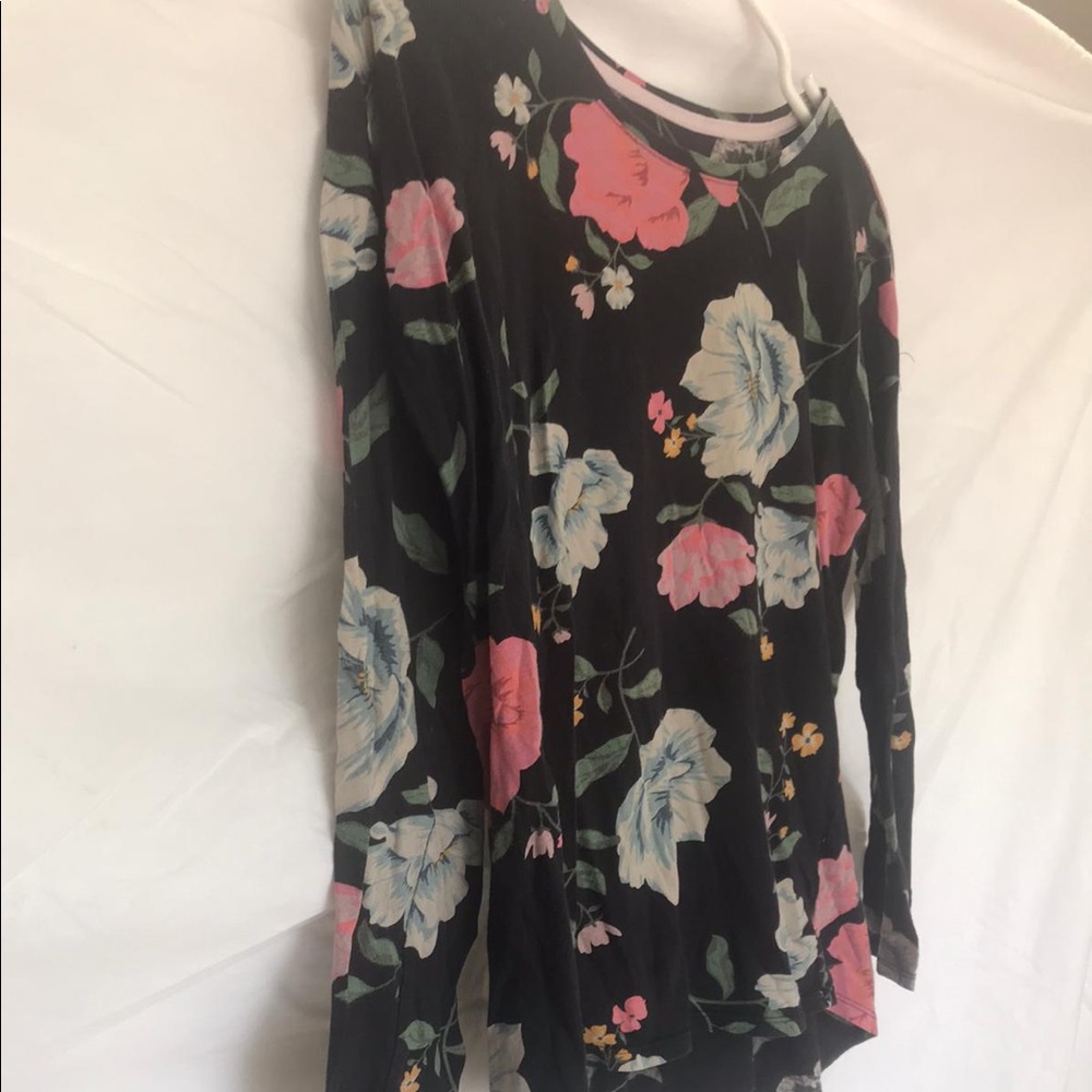 Floral High Low shirt